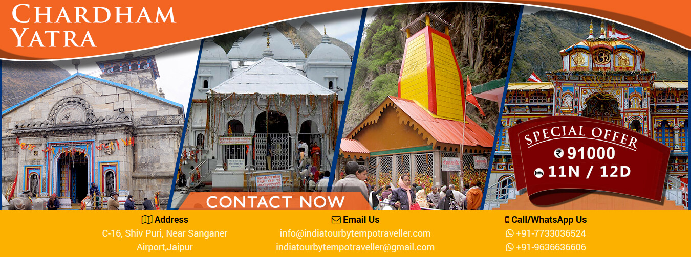 Tempo Traveller Char Dham Yatra Package from Jaipur